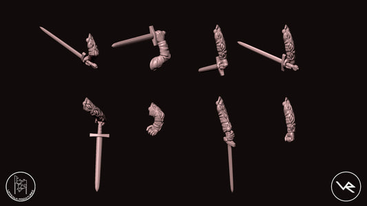 RIGHT ARMS COMPAGNIE DI VENTURA 15th CENTURY   28mm_1/72  ROTELLIERI