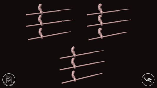 RIGHT ARM COMPAGNIE DI VENTURA 15th CENTURY   28mm_1/72   TARGONIERI  SET 1