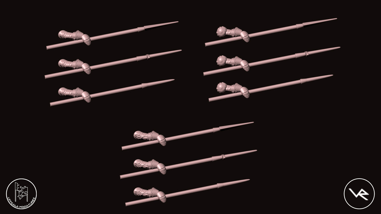 RIGHT ARM COMPAGNIE DI VENTURA 15th CENTURY   28mm_1/72   TARGONIERI  SET 3