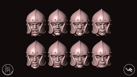 HEADS-TESTE COMPAGNIE DI VENTURA 15th CENTURY   28mm_1/72   SET 5