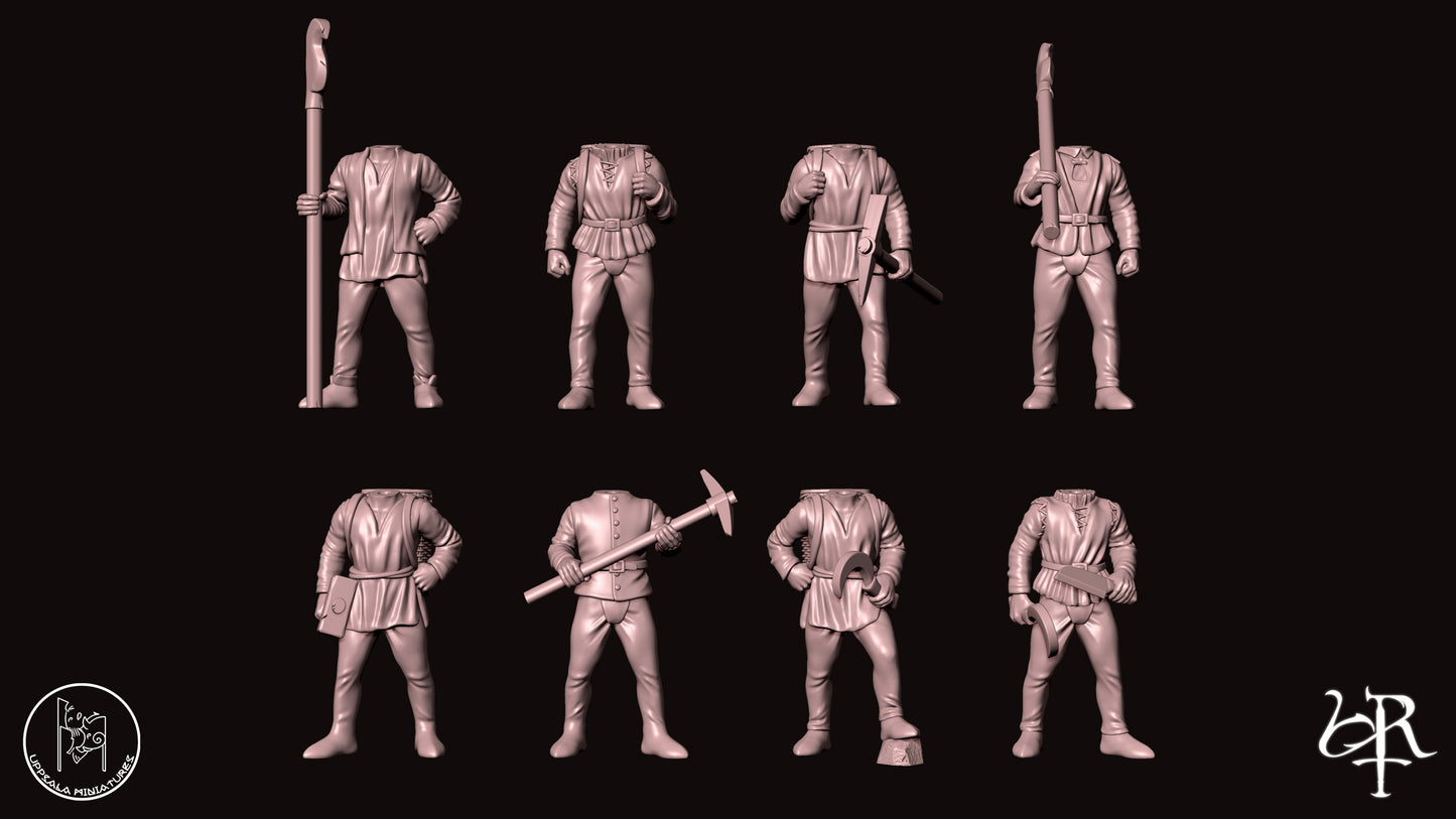 SAPPERS COMPAGNIE DI VENTURA 15th CENTURY   28mm_1/72 SET 1