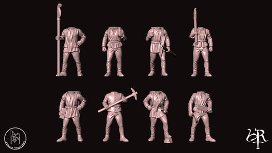 SAPPERS COMPAGNIE DI VENTURA 15th CENTURY   28mm_1/72 SET 1