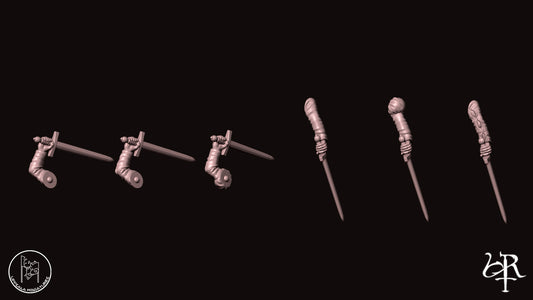 RIGHT ARMS LIGHT CAVALRY  COMPAGNIE DI VENTURA 15th CENTURY   28mm_1/72 SET 2