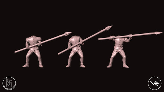LANZELONGHE  COMPAGNIE DI VENTURA 15th CENTURY   28mm_1/72   SET 1