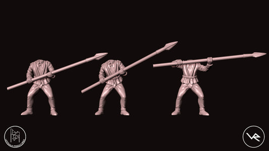 LANZELONGHE  COMPAGNIE DI VENTURA 15th CENTURY   28mm_1/72   SET 2