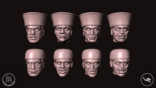HEADS-TESTE COMPAGNIE DI VENTURA 15th CENTURY   28mm_1/72   STG  4