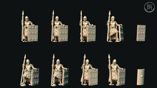 UR SUMERIAN SPEARMEN WITH SHORT SPEARS – 28MM