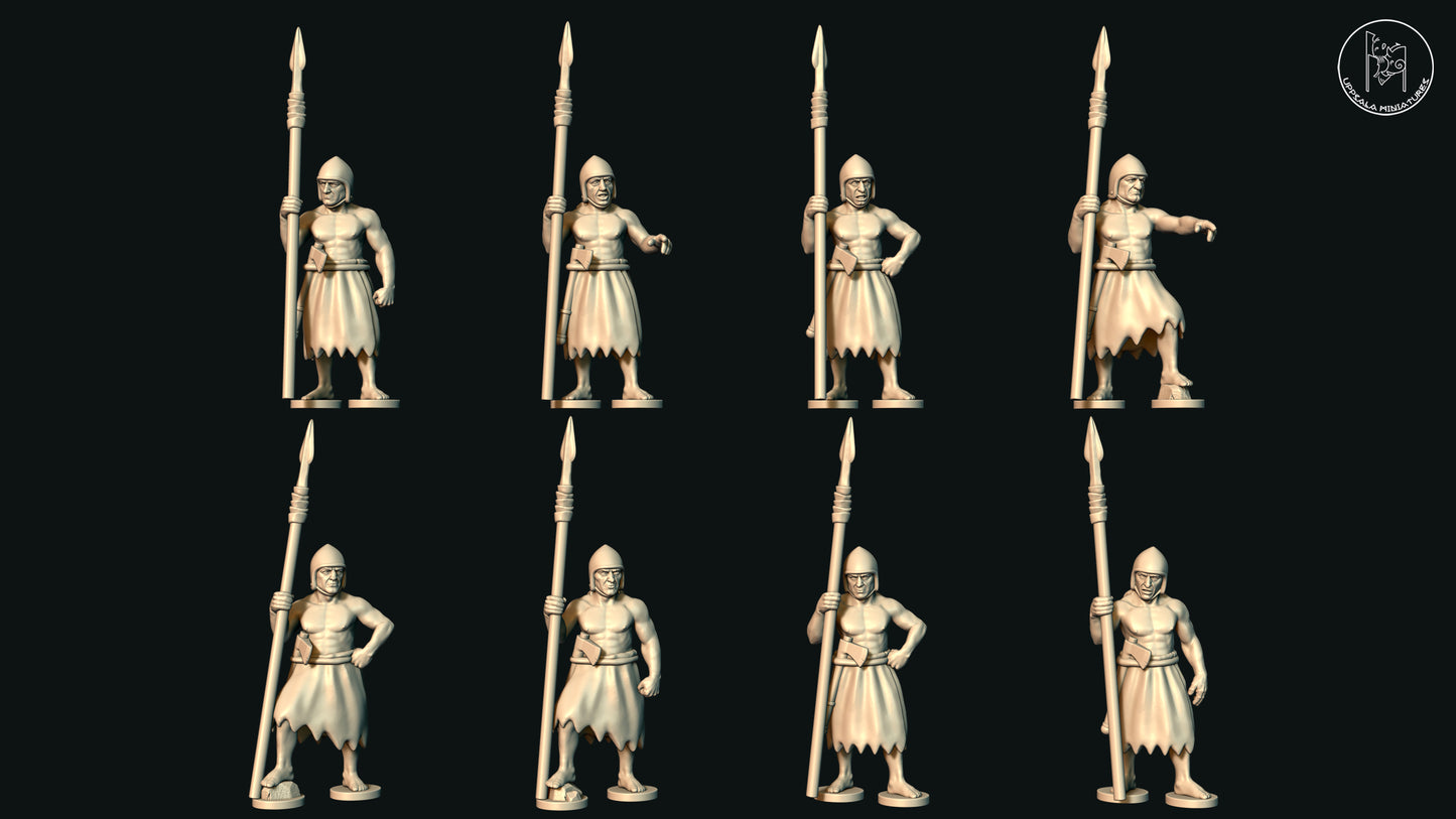 ERIDU SUMERIAN SPEARMEN LONG SPEAR  28mm