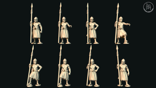 ERIDU SUMERIAN SPEARMEN LONG SPEAR  28mm