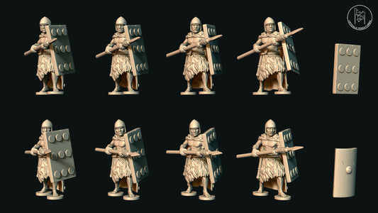 UR SUMERIAN SPEARMEN WITH SHORT SPEARS – 28MM