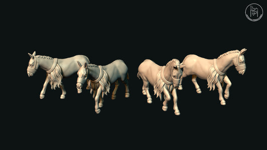 SUMERIAN CHARIOT ONAGERS  28mm