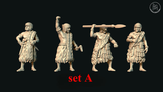 SUMERIAN CHARIOT COMMANDER SET 28mm