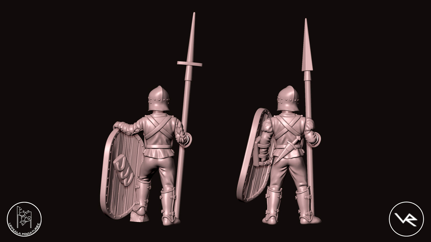 TARGONIERI COMPAGNIE DI VENTURA 15th CENTURY   28mm_1/72  SET 1